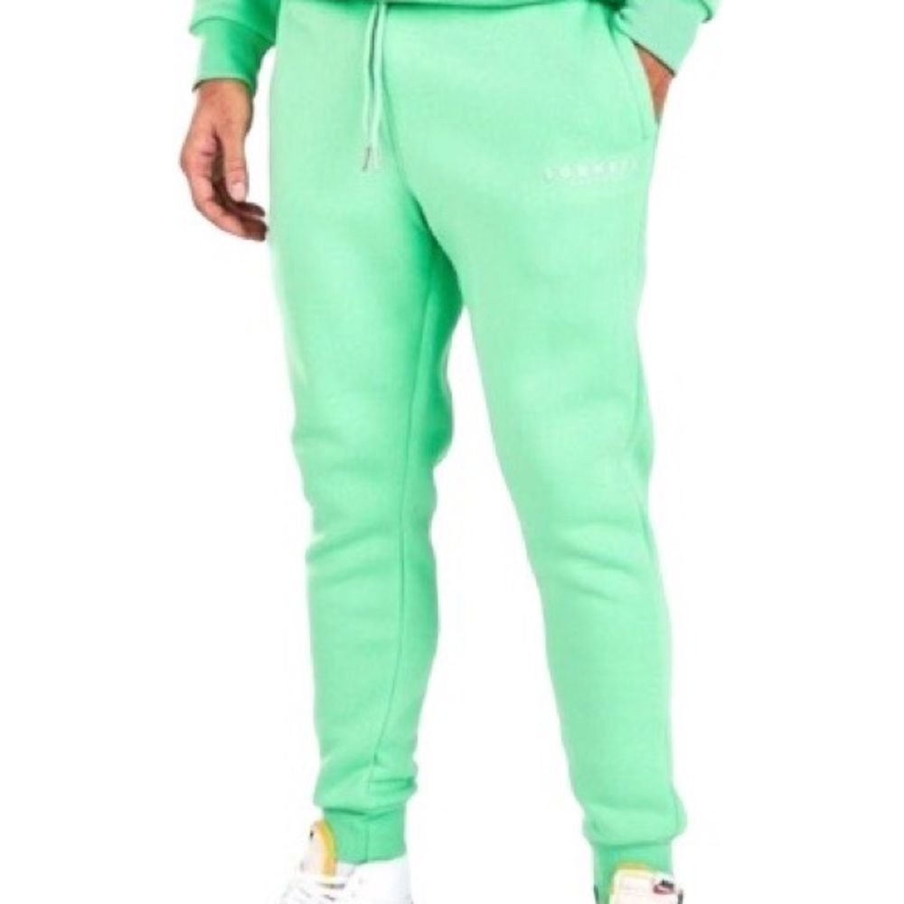 Sonneti London Men's Green Joggers Sweatpants Track Pants Tapered Size Medium